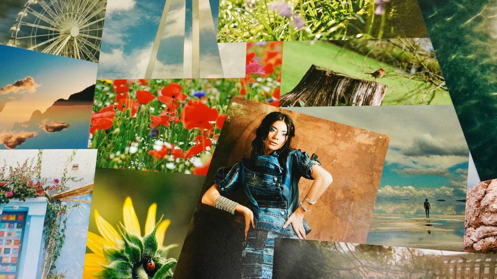 Colourful collage of submissions from our Kodak Summer Competition 2024, featuring portraits, flowers, landscapes, and buildings shot on Kodak Gold film.