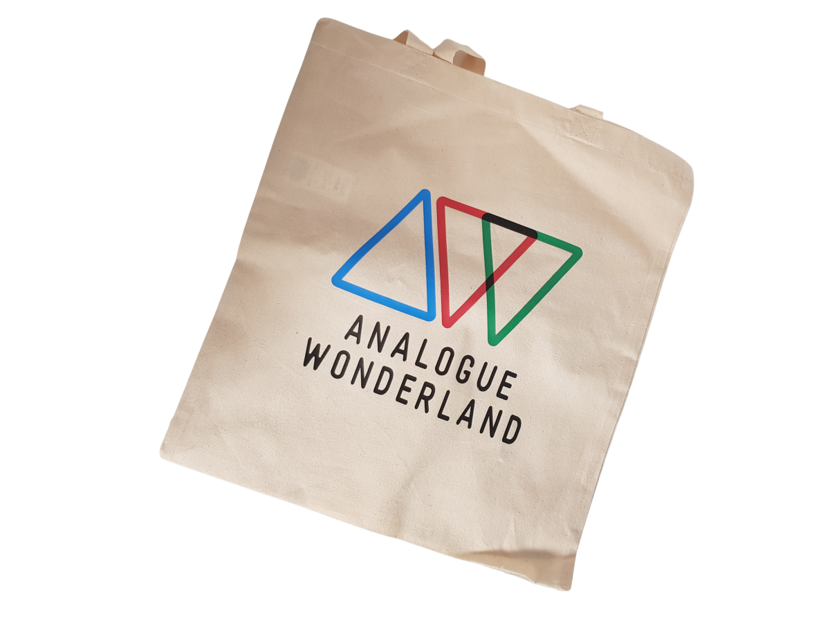 Analogue Wonderland Logo Canvas Tote Bag