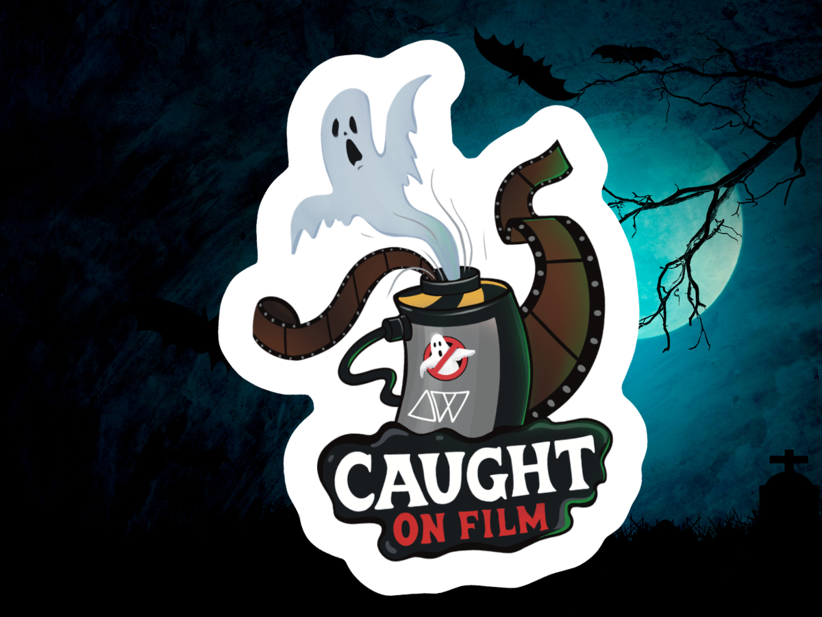'Caught on Film' Ghost DIE Cut Vinyl Sticker - Glossy