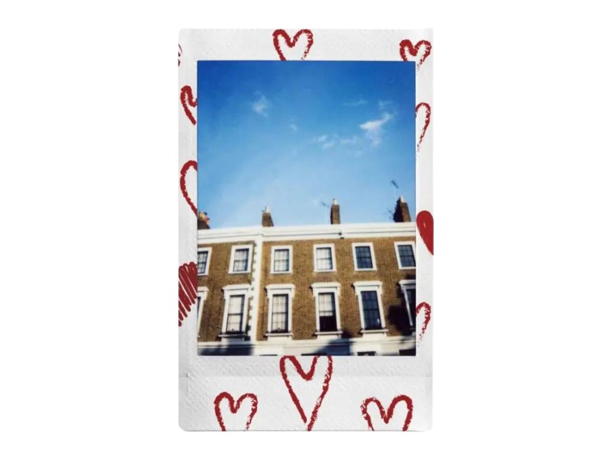 Fujifilm Instax Mini Film - Heart Sketch - Sample Photo 1