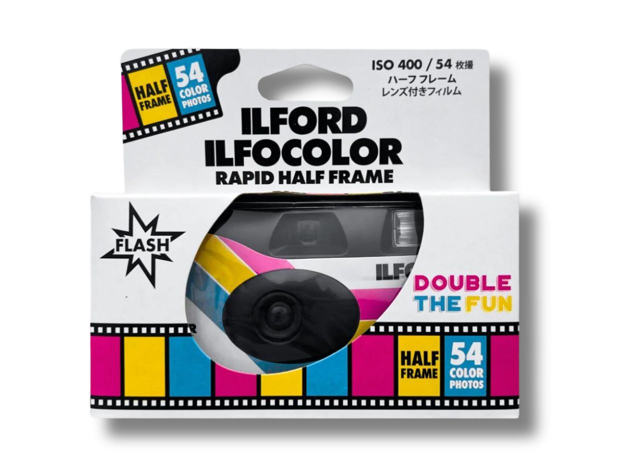 Ilford IlfoColor Rapid Half Frame - Disposable Camera - Box