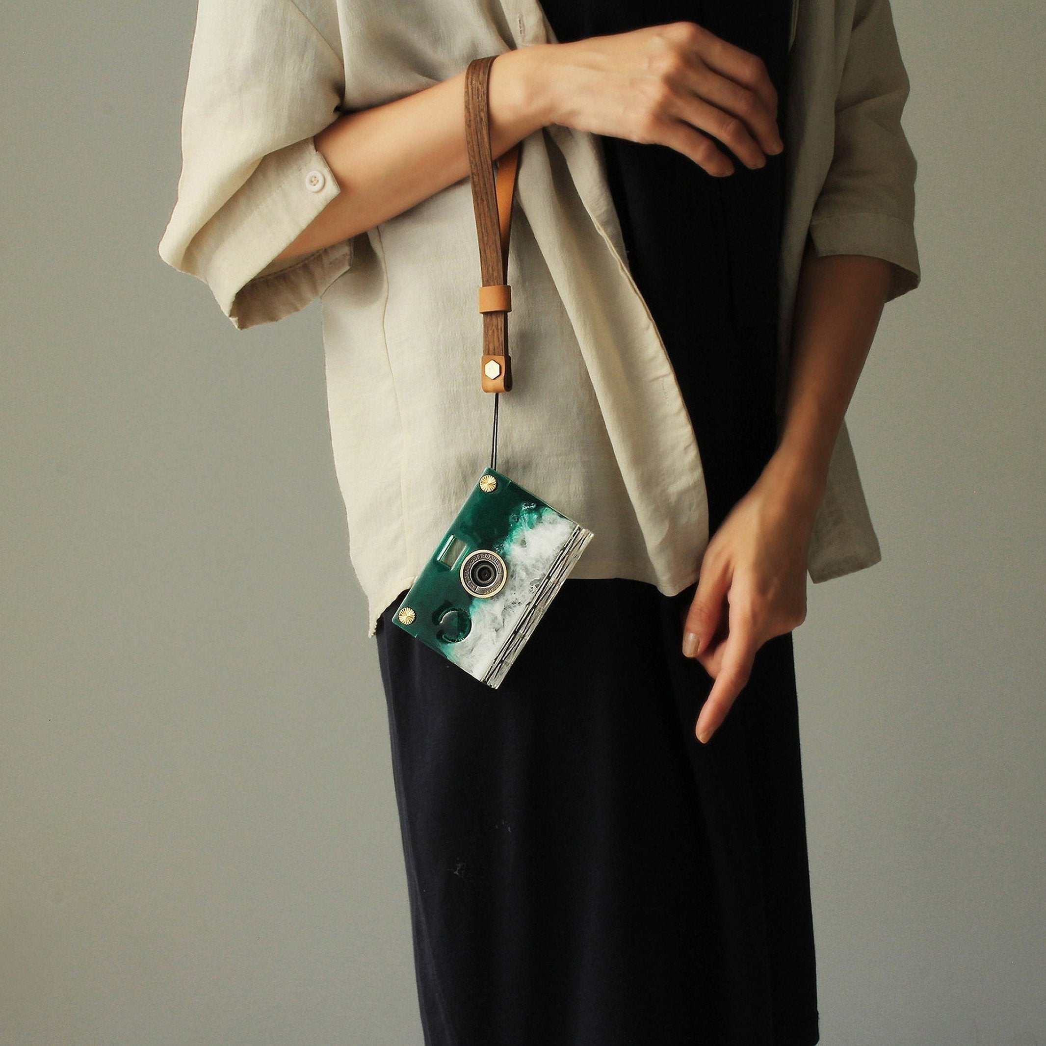 20 MP Resin-Art Camera Set - Simple Light Jadeite Cabbage