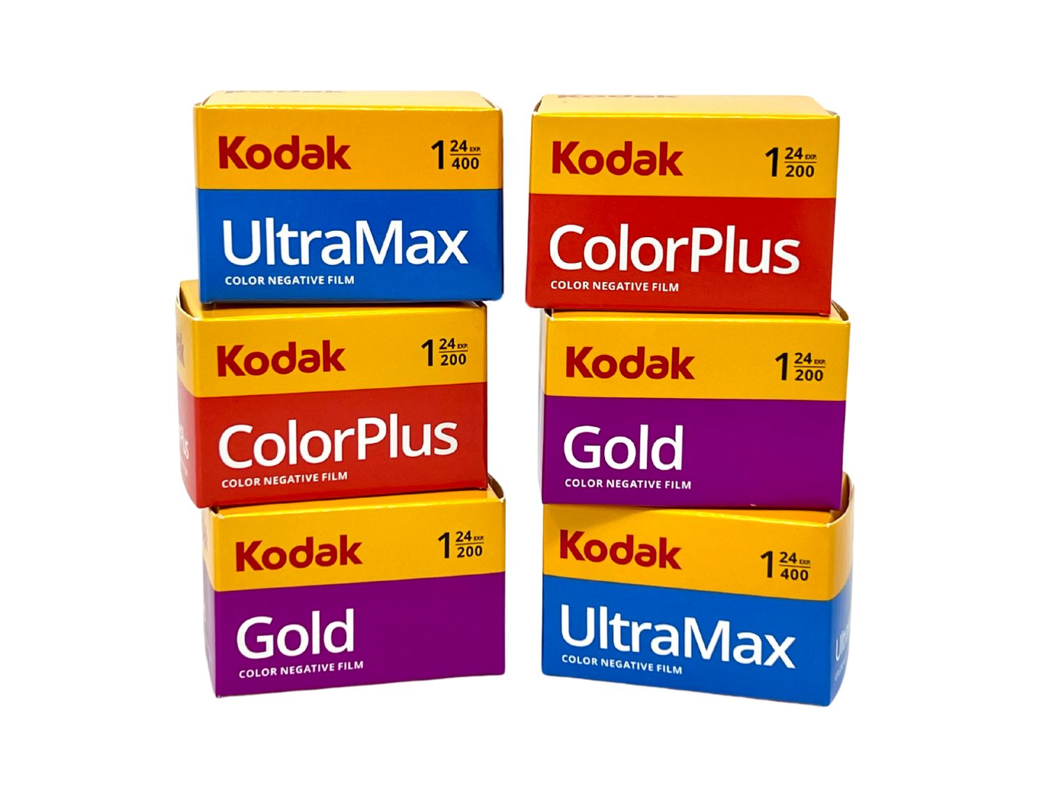 Kodak Colour 35mm Film Bundle (6-Pack) – Ultramax, Gold & Colorplus – 24 Exp | Free Shipping