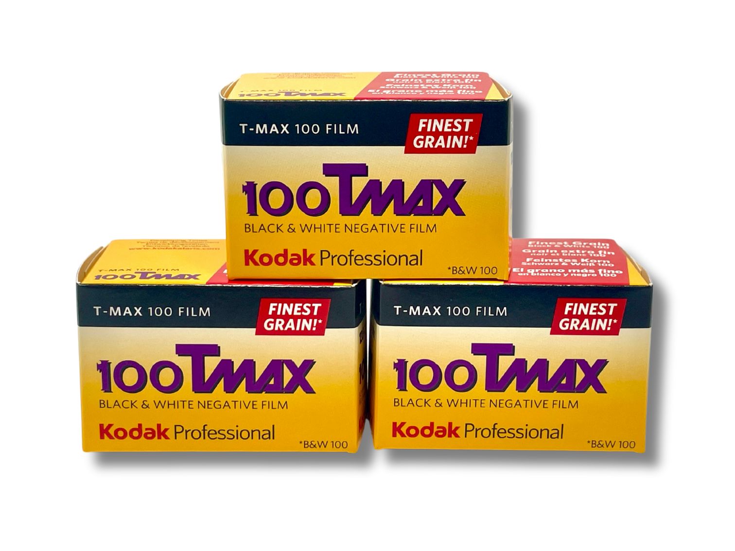 Kodak T-MAX 100 - 35mm Film - SHORTDATED - 3 Pack