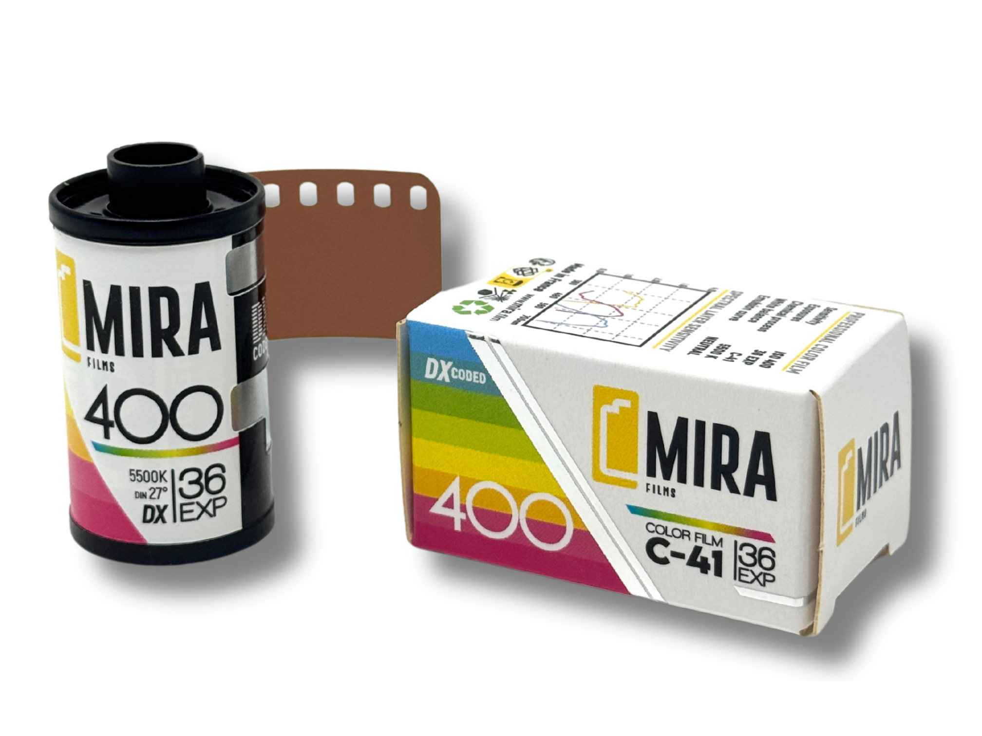 Mira 400 35mm Film - cassette & box