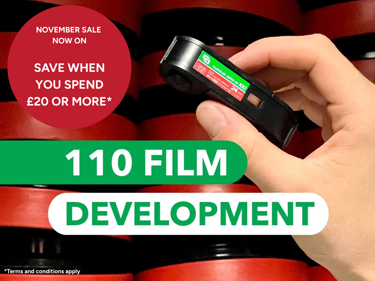 110 Film Development - with FREE tracked shipping to the lab