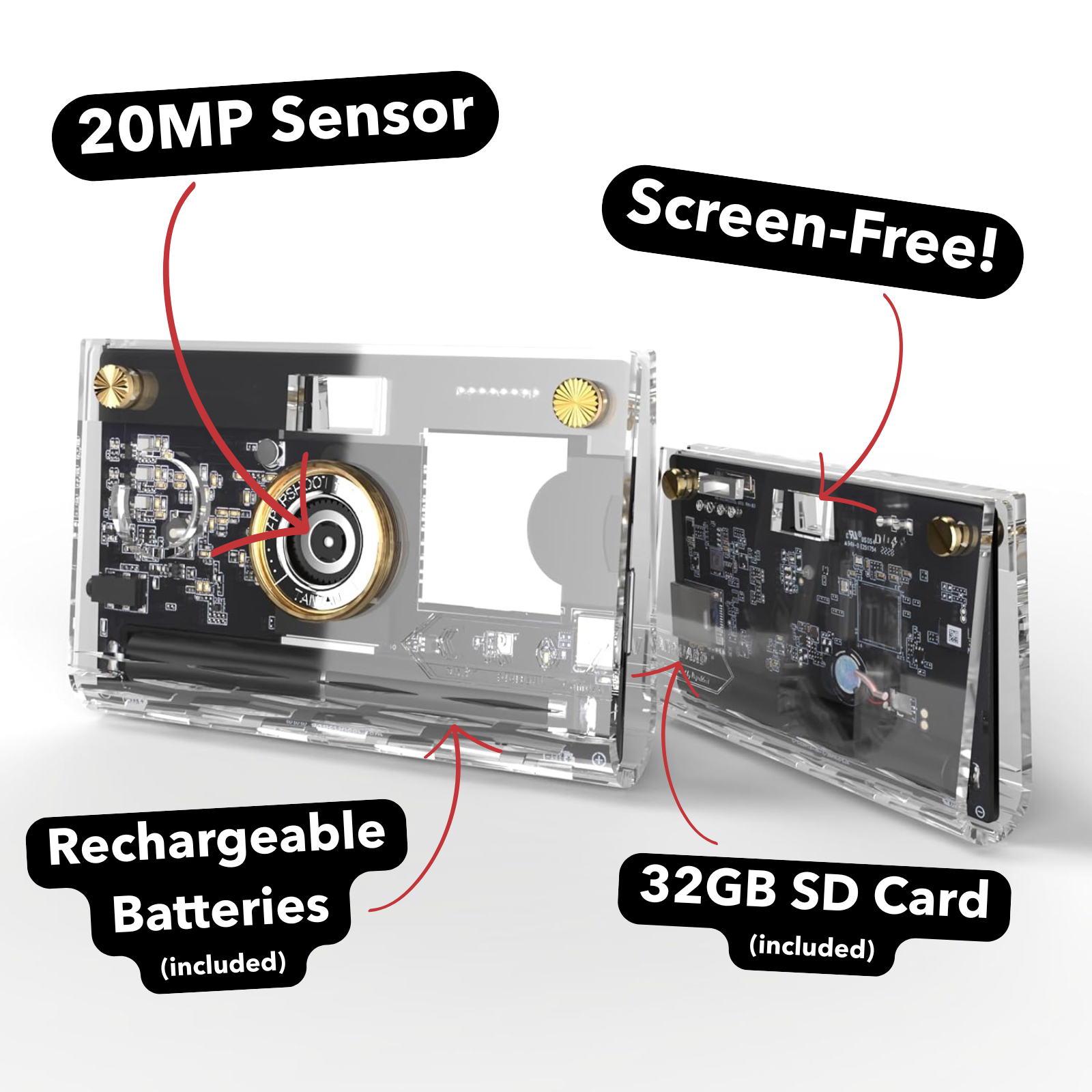 Premium Transparent Paper Shoot Camera Set - Vanguard Bundle