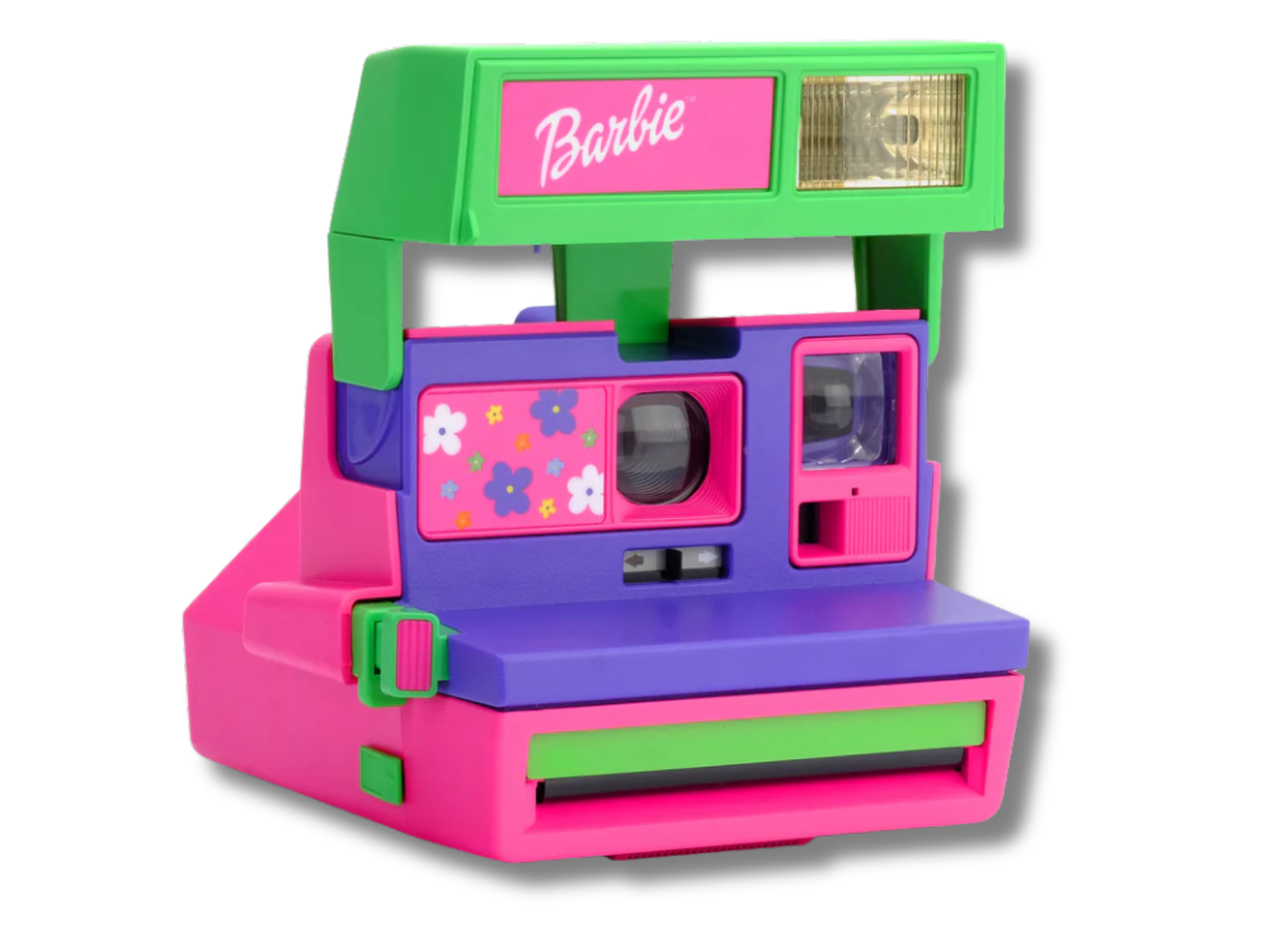 Polaroid 600 Barbie Instant Camera - Refurbished Vintage Camera - Product photo from front