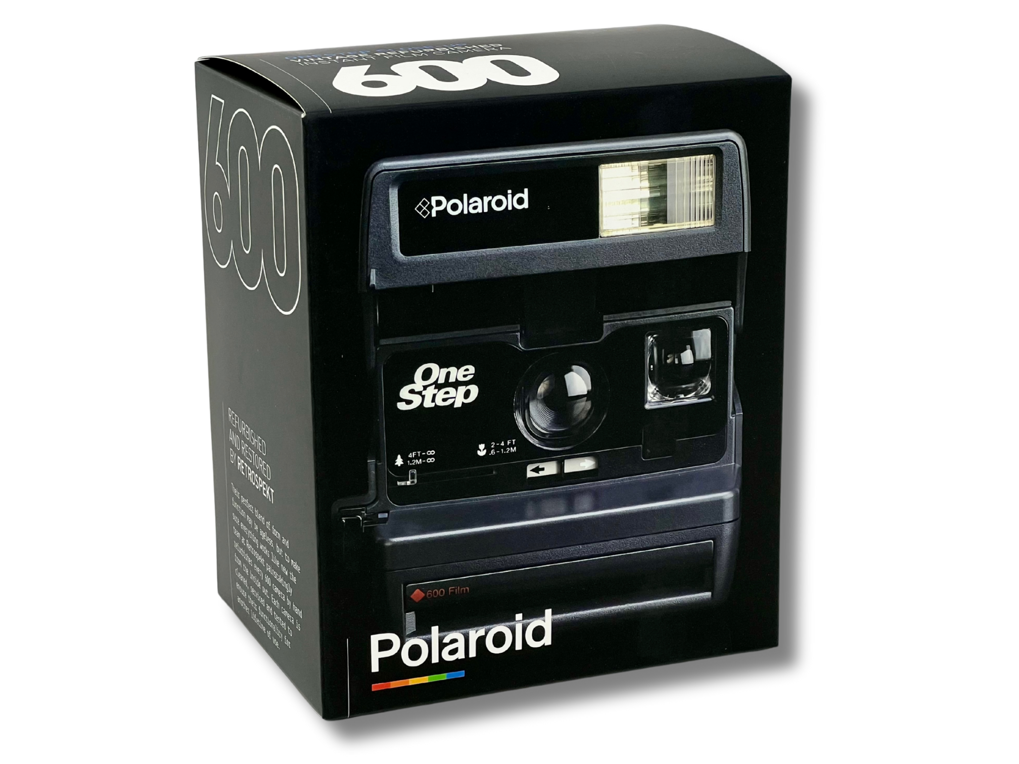 Polaroid 600 Close-Up Instant Camera - Refurbished Vintage Camera - boxed, front