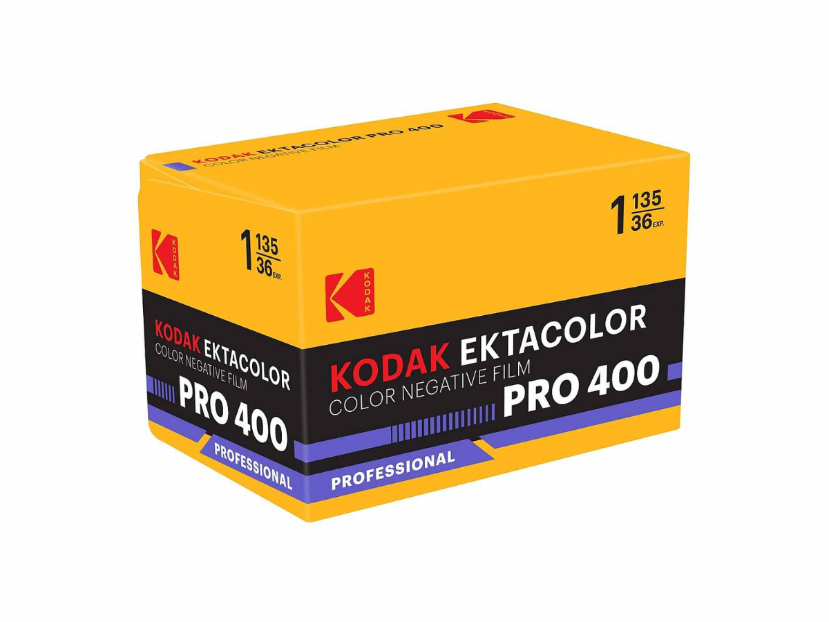Kodak Ektacolor Pro 160 film box on a white background