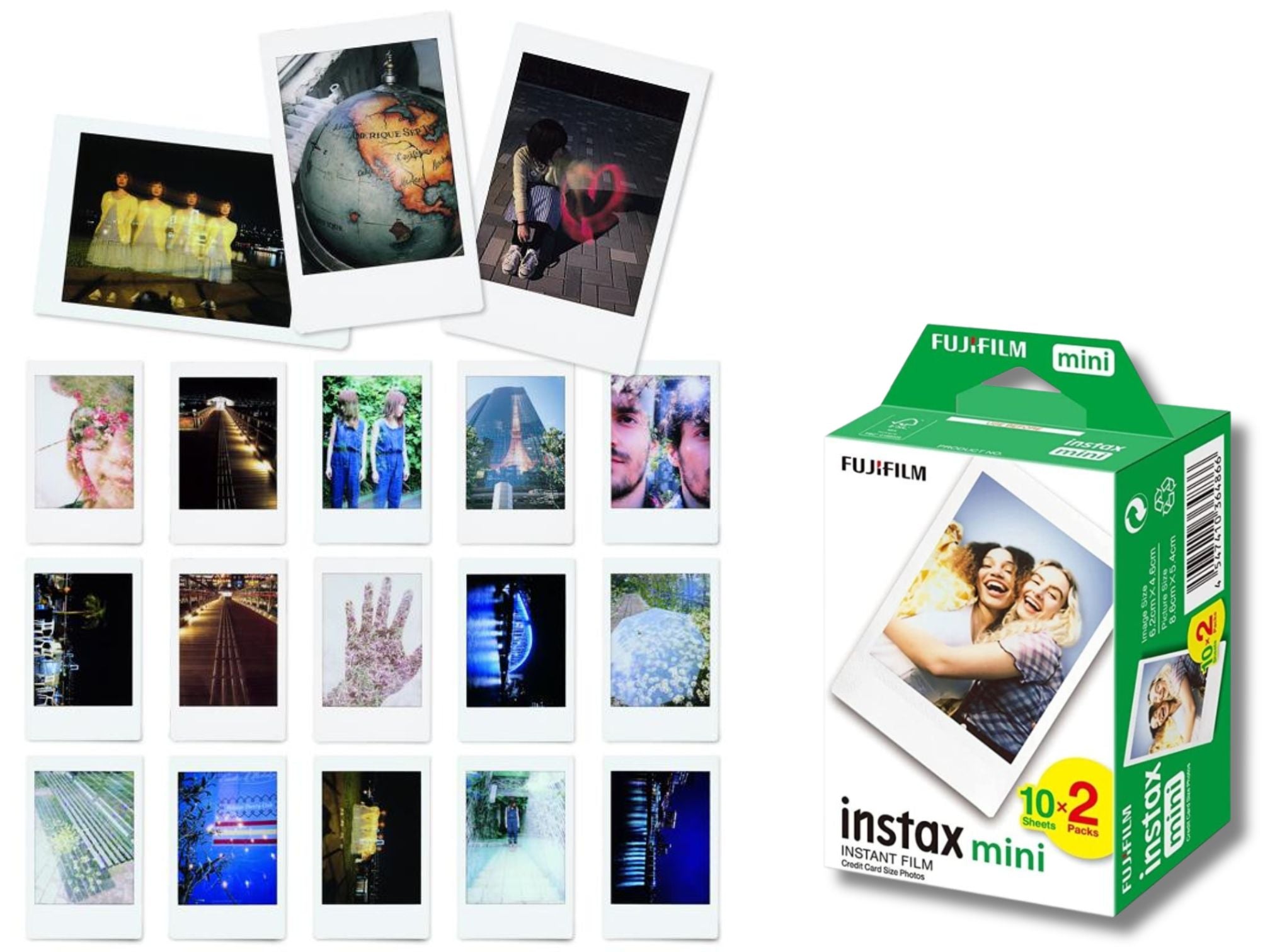 Fujifilm Instax Mini 11 Camera PLUS Colour 2-Pack Film & Scanning Mask Bundle