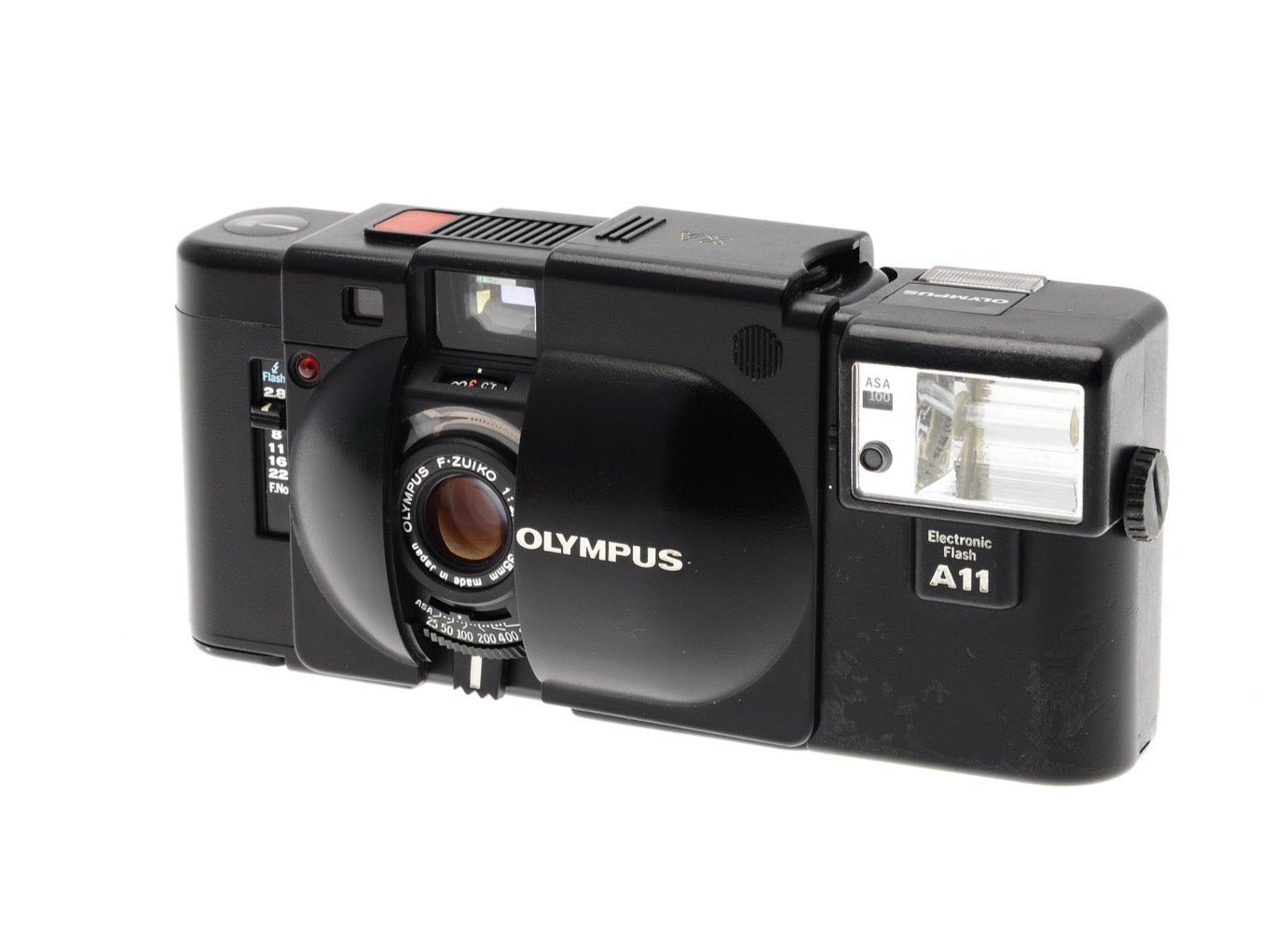 Olympus XA + A11 Electronic Flash - 35mm Film Camera - with 6 month warranty