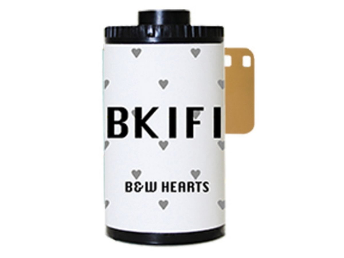 BKIFI Black & White Hearts - 35mm Film - Analogue Wonderland