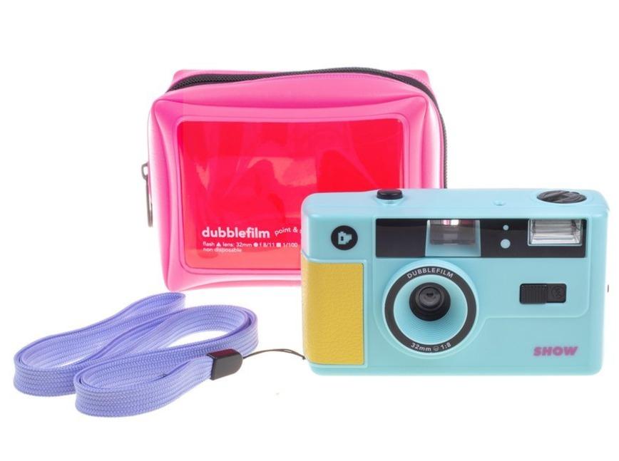 Dubblefilm SHOW 35mm Film Camera - Turquoise - Analogue Wonderland