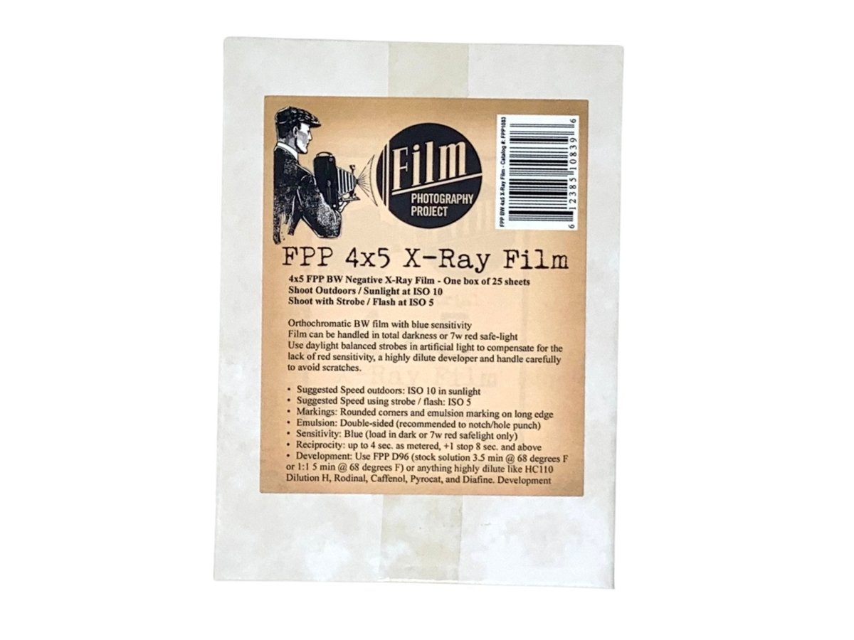 FPP X-Ray Film - 4x5 Sheet Film - 25 sheets - Analogue Wonderland - 1
