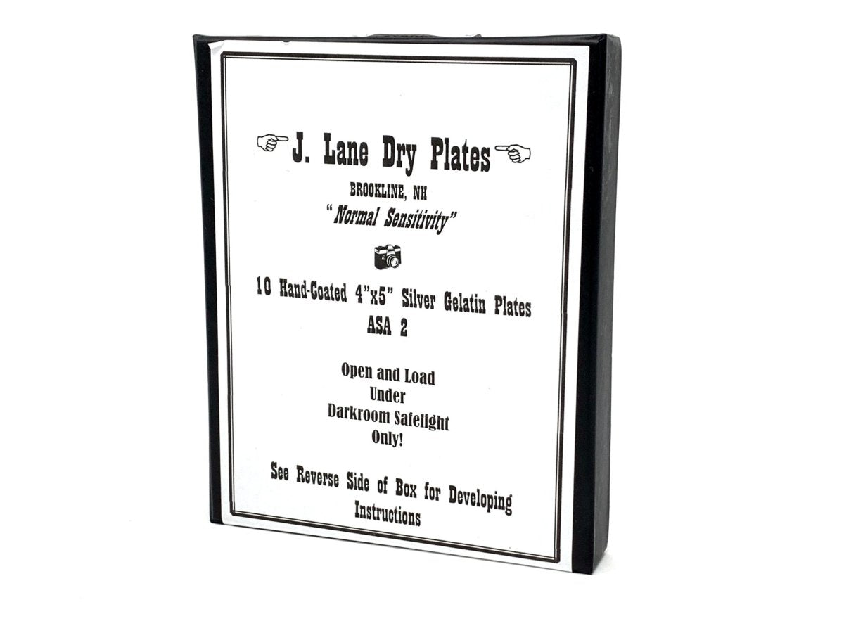 J Lane Dry Plates - 4x5 Plate Film - ISO 2 - Analogue Wonderland - 1