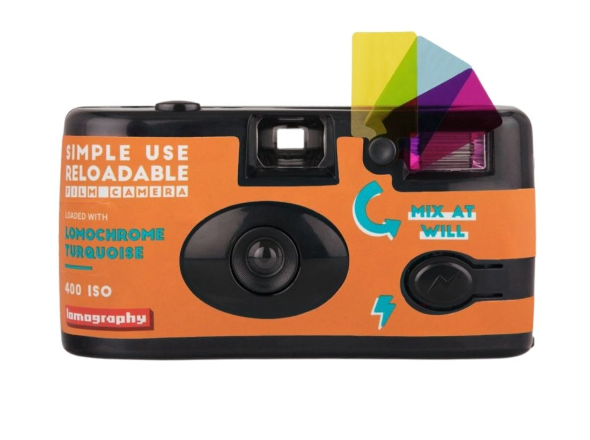 Lomography Simple-Use 35mm Film Camera Turquoise Not A Disposable!