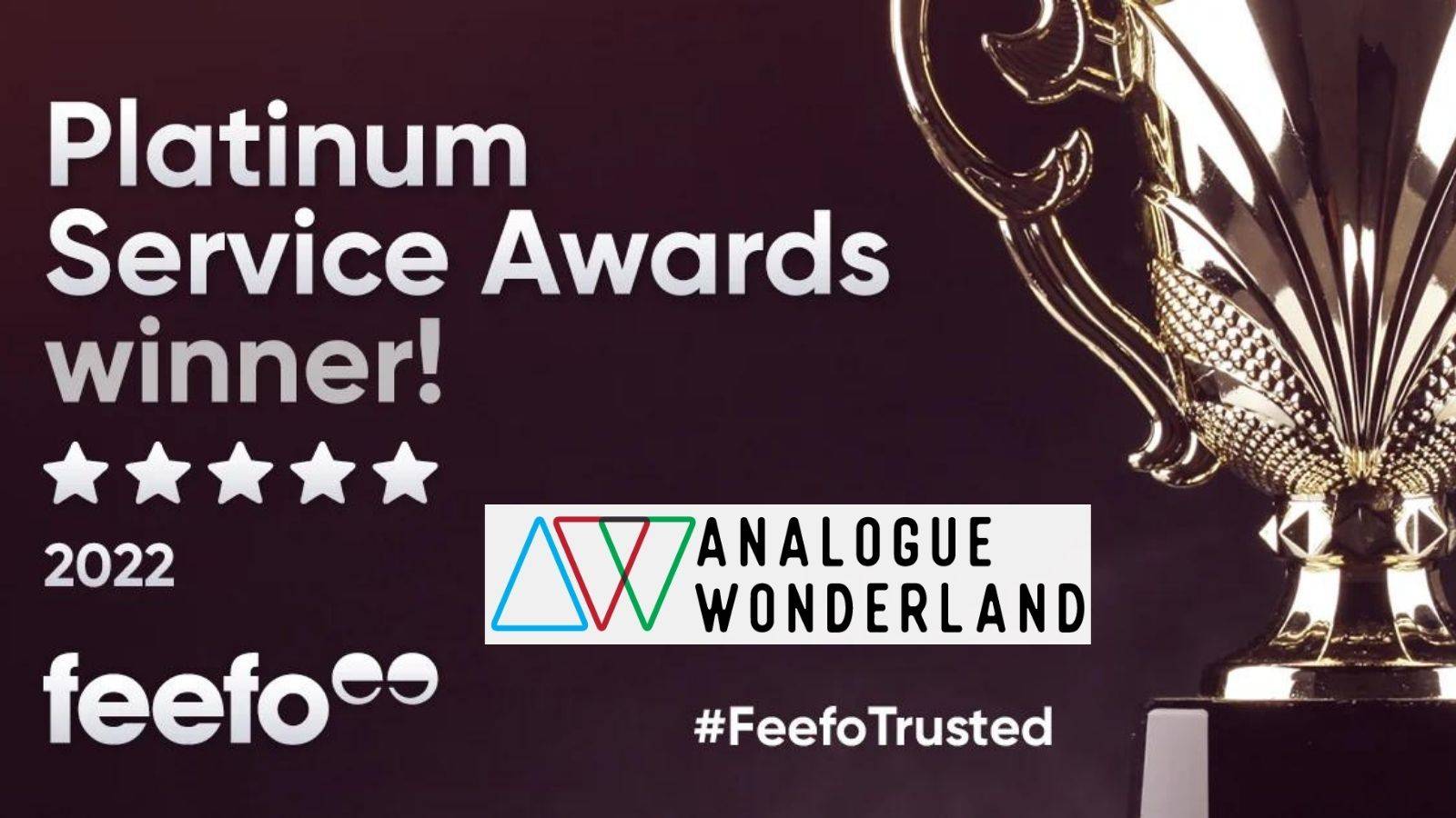 Feefo Platinum Winners 2022! - Analogue Wonderland