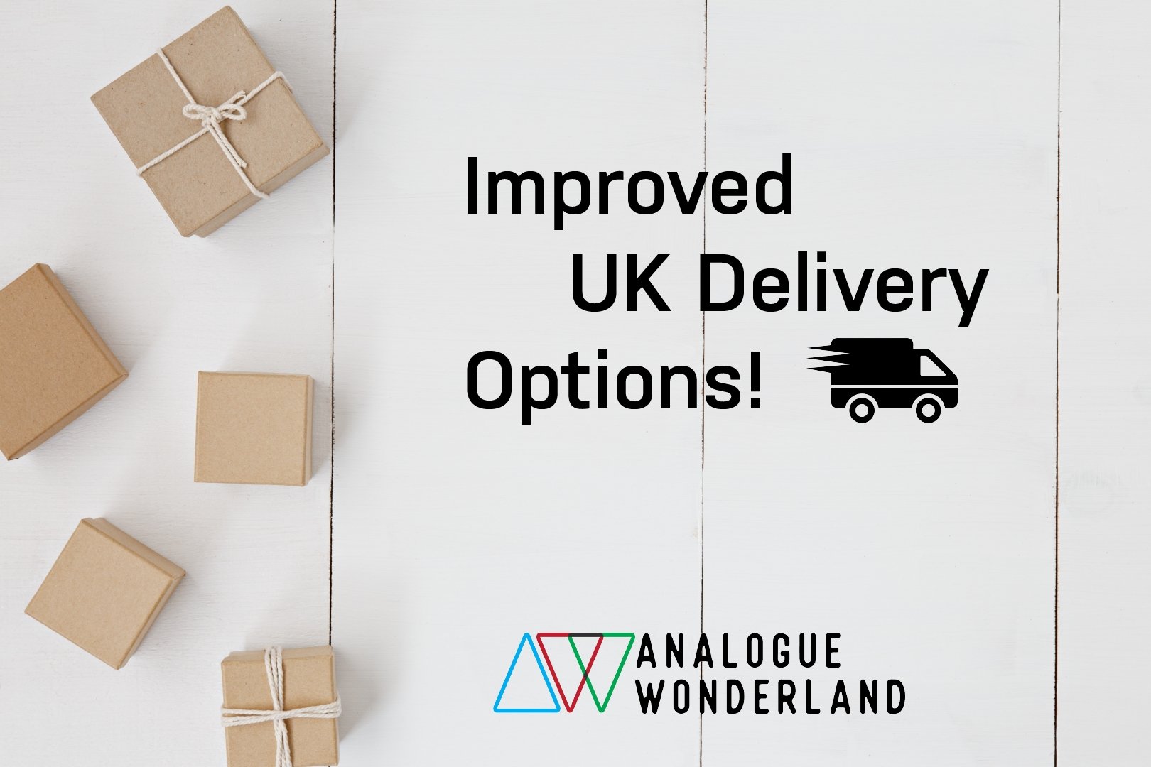 Improved Delivery Options: All Parcels Now Tracked! - Analogue Wonderland