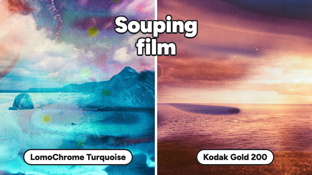 Souping film: LomoChrome Turquoise and Kodak Gold 200 photos souped by Meredith Rose