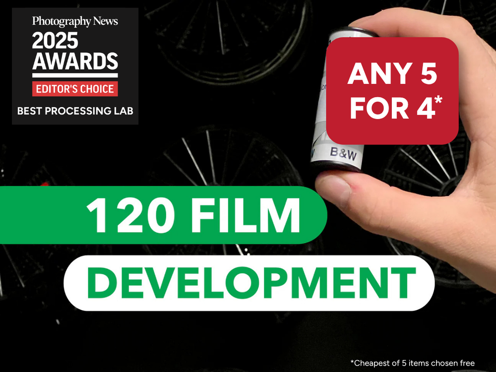 120 Film Development - with FREE tracked shipping to the lab