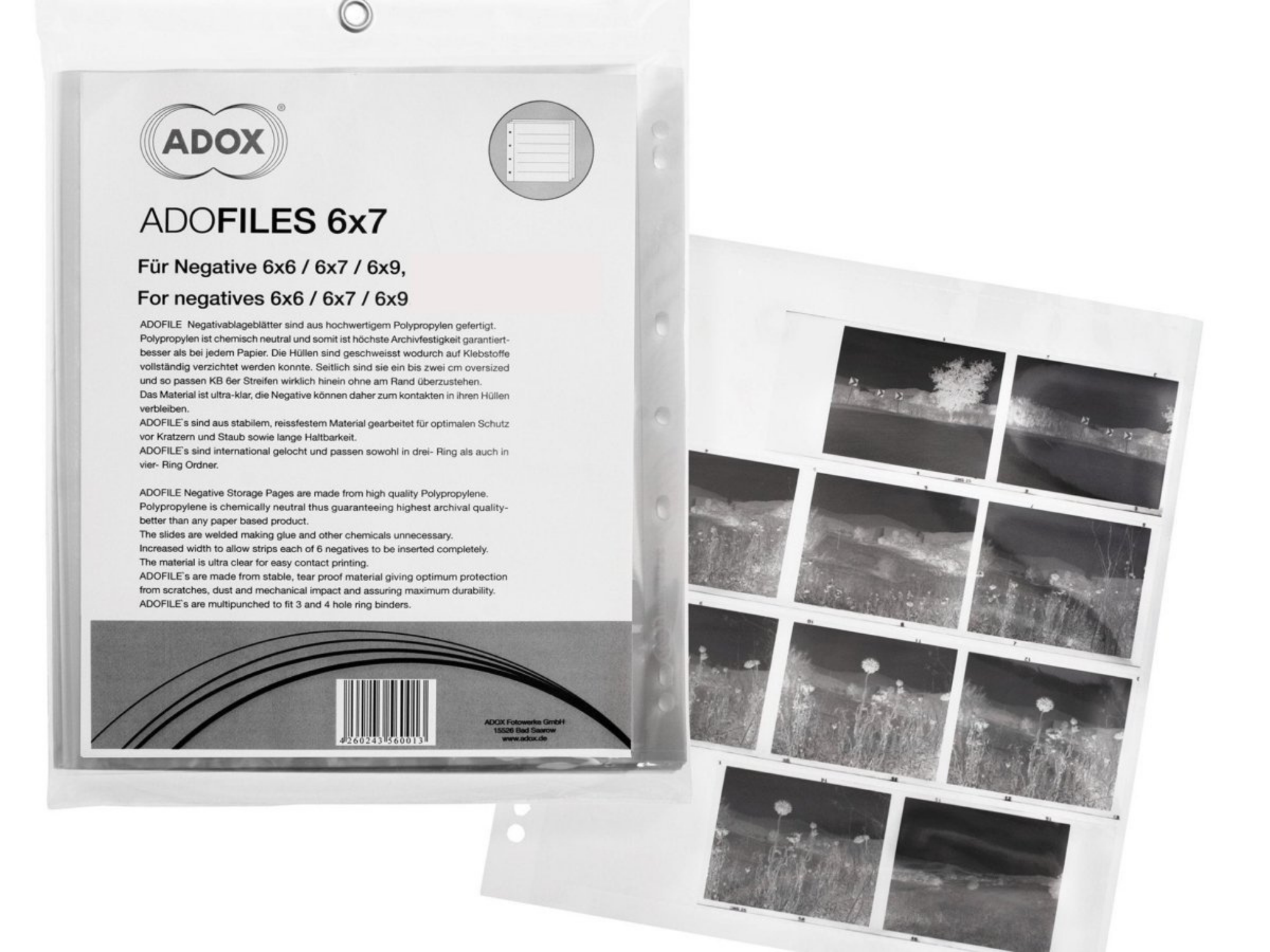 Adox Archival Negative Sheets - 120