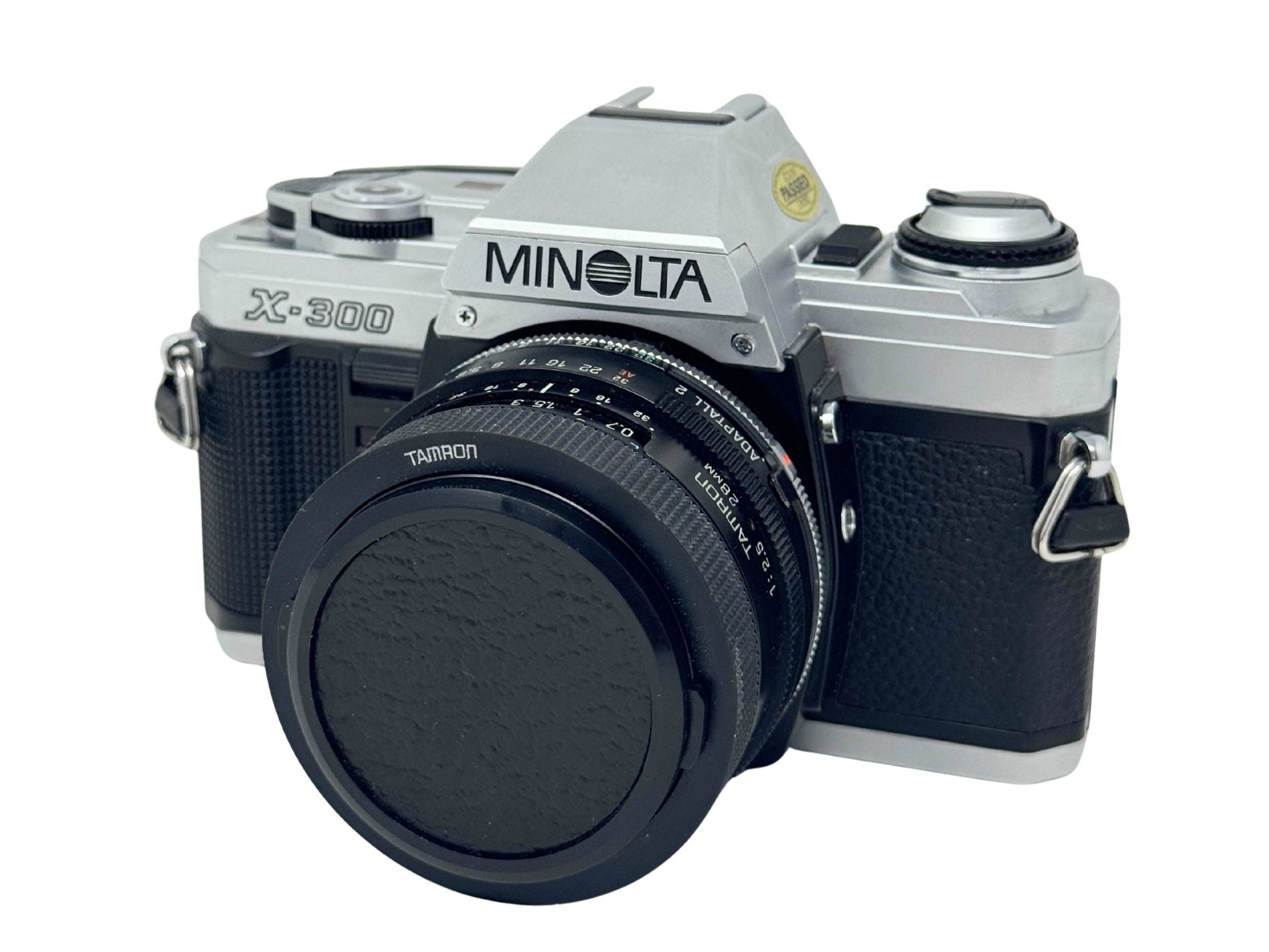 Minolta X-300 Chrome Body [1009390] w/ Adaptall 28mm f/2.5 - Film Camera