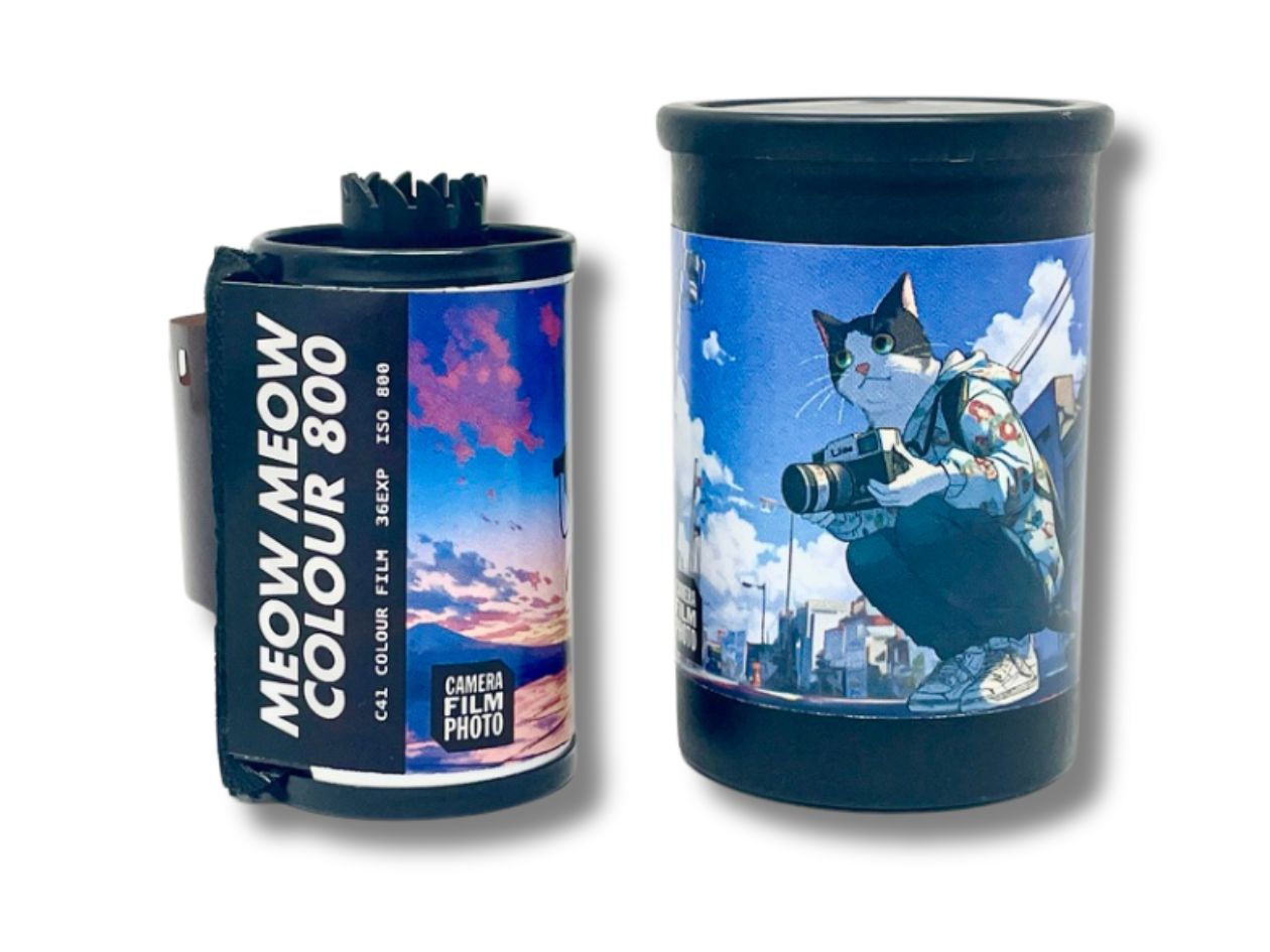 Camera Film Photo Meow Meow Colour 800 - 35mm Film - Cassette & Pot