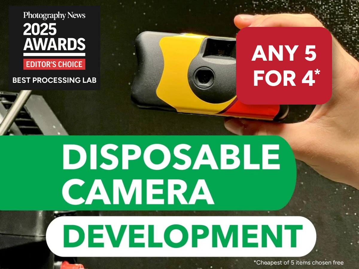 Disposable Camera Development - with FREE tracked shipping to the lab