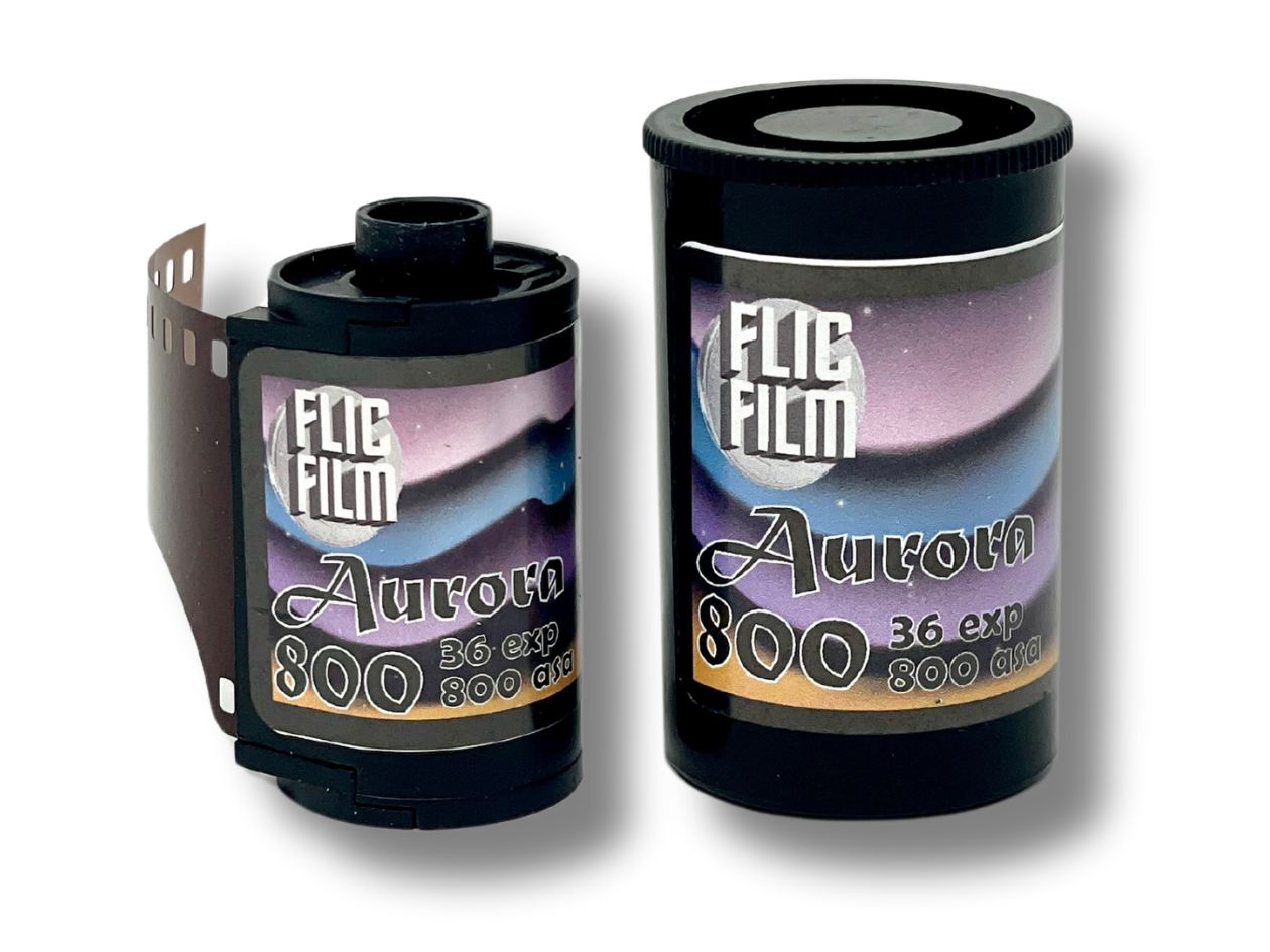 Flic Film Aurora 800 - 35mm Film - Canister & Pot
