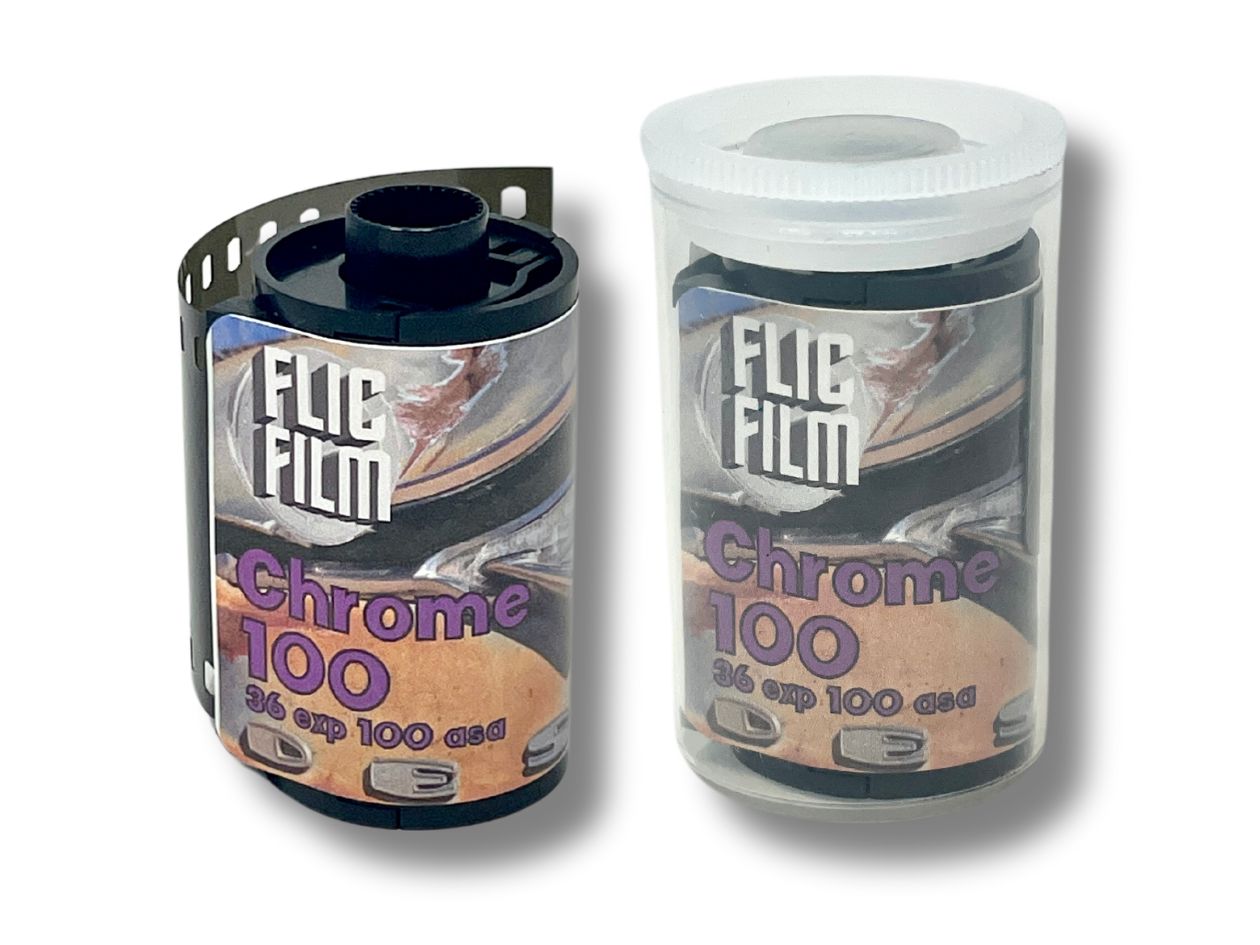 Flic Film Chrome 100 - 35mm Film - Canister & Pot
