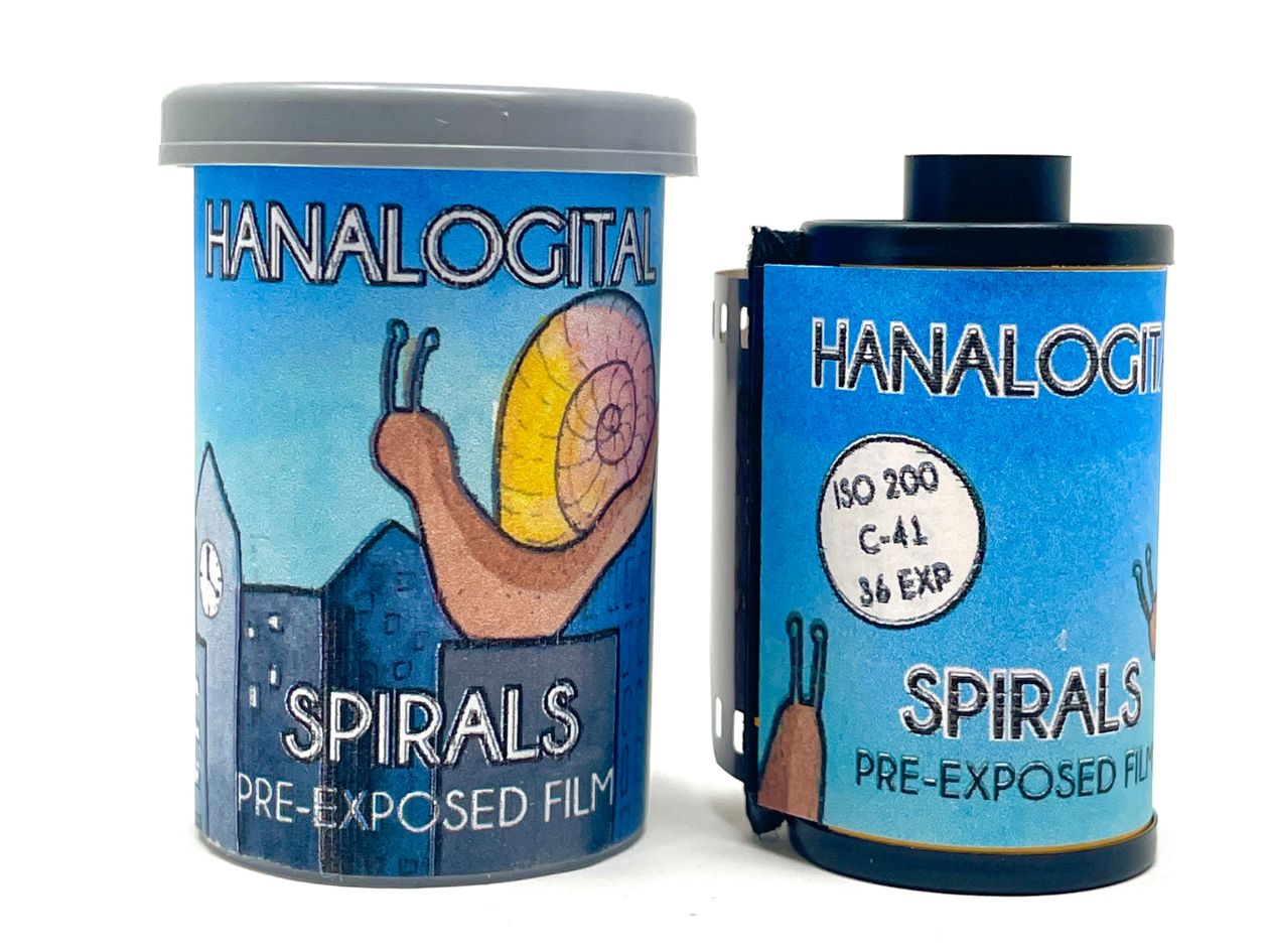 Hanalogital Spirals - 35mm Film - Cassette & Canister