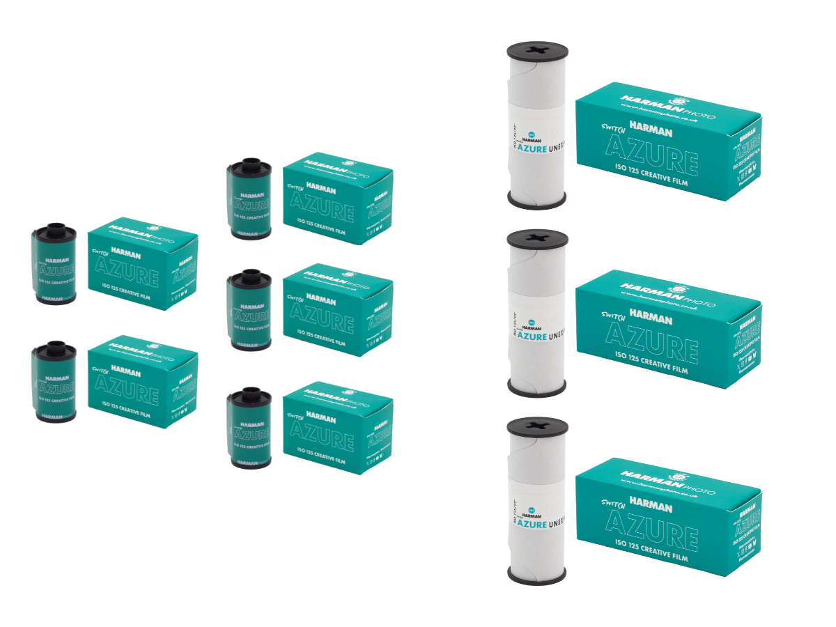 Harman Switch Azure 125 - 35mm & 120 Film Bundle
