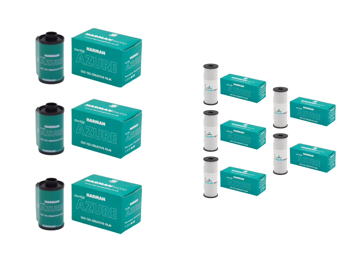 Harman Switch Azure 125 - 35mm & 120 Film Bundle