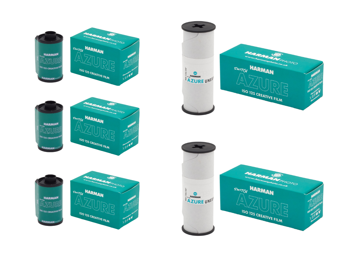 Harman Switch Azure 125 - 35mm & 120 Film Bundle