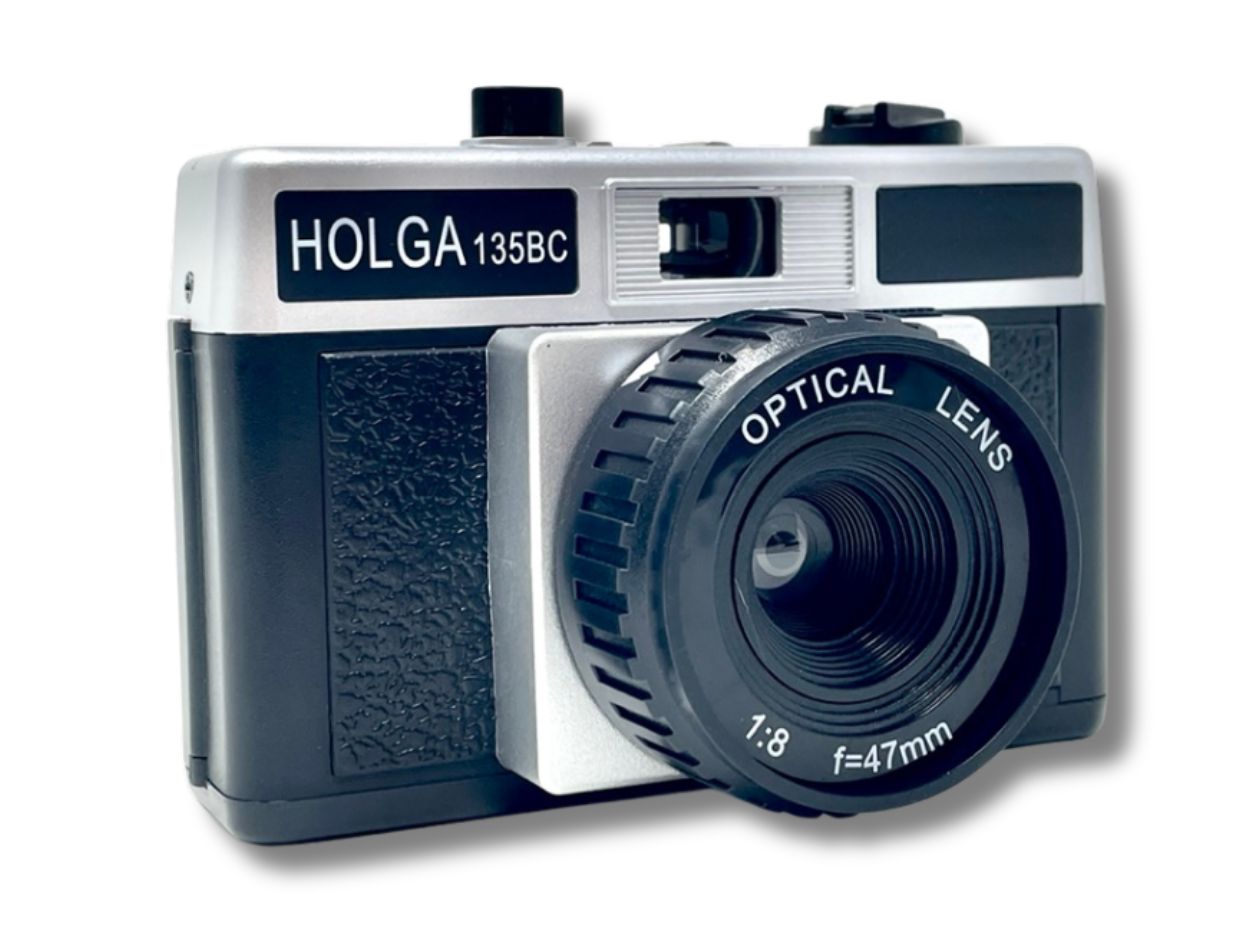 Holga 135 BC Film Camera - Black - Side Front