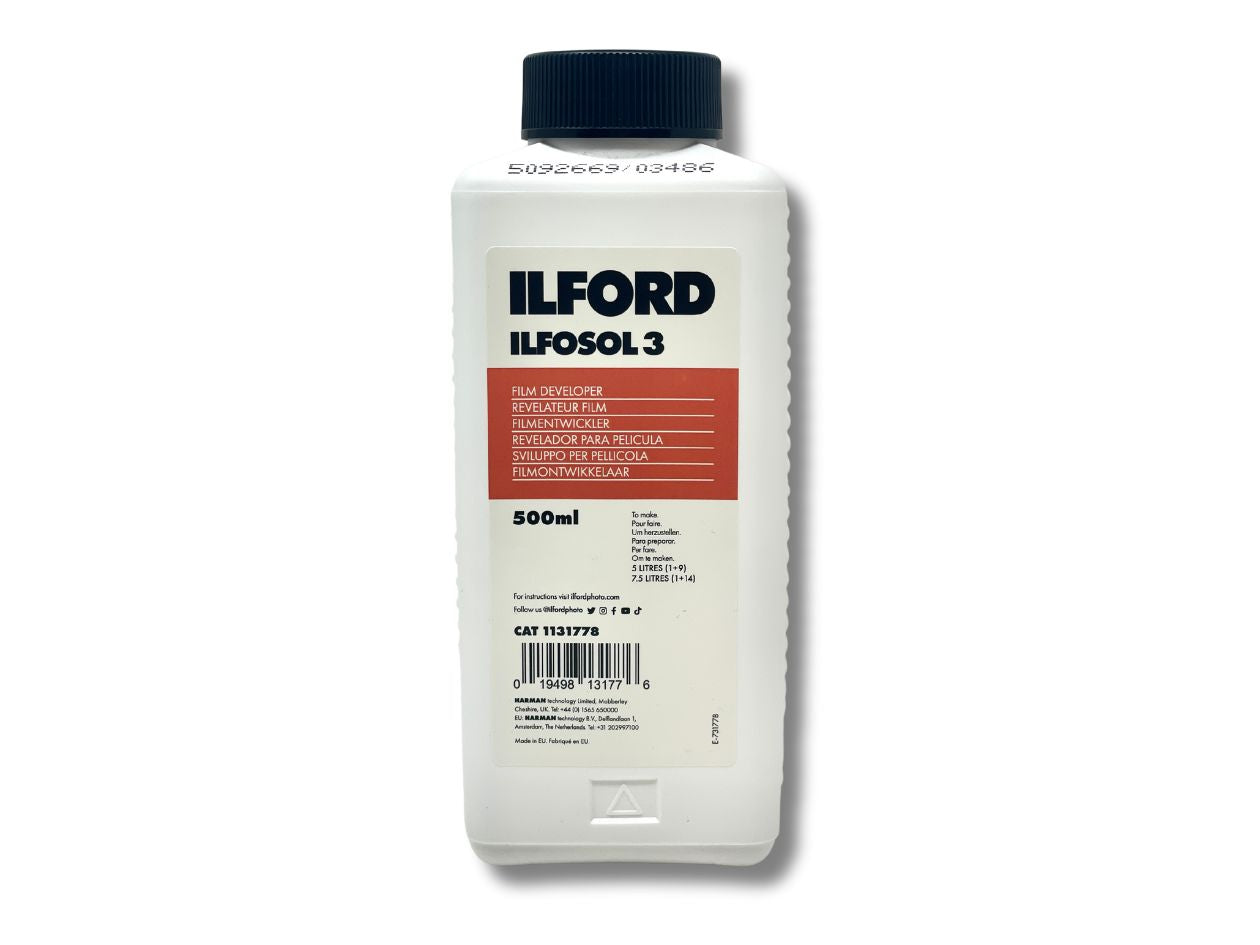 Ilford Ilfosol 3 Developer 500ml - Front View