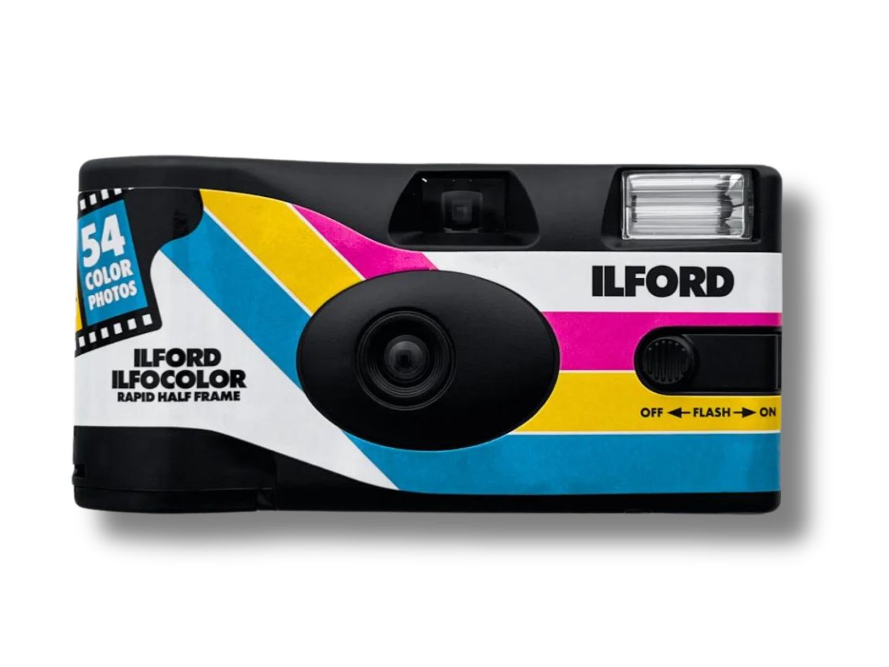 Ilford IlfoColor Rapid Half Frame - Disposable Camera - Front View