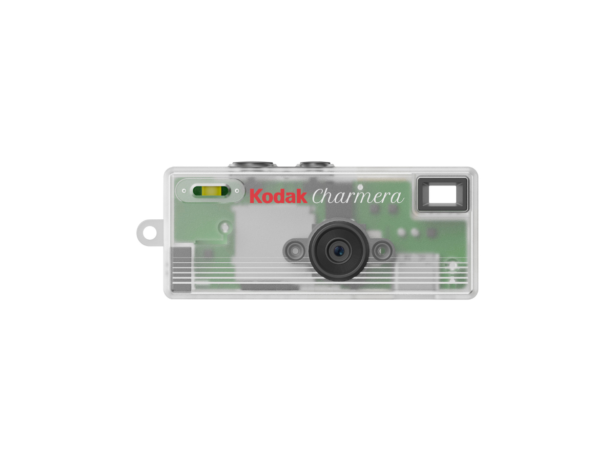 Secret Edition (Transparent) Kodak Charmera camera on a white background