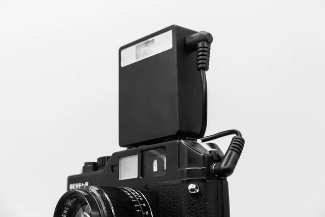 Keks KF01 - Compact Flash for Film Cameras - black on a camera