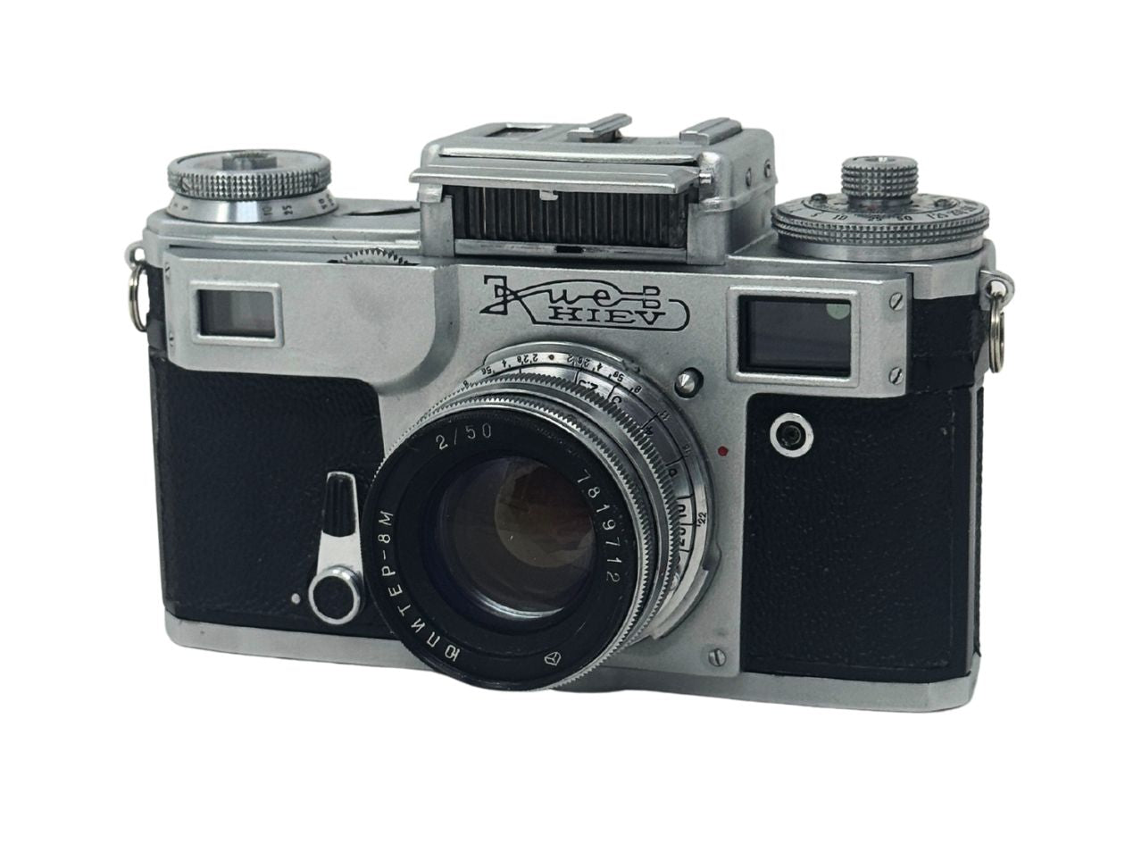 Kiev-4 + Jupiter-8M 50mm F2 セット Kiev-4 Type 4 w/ Jupiter-8M 50mm f/2 [7808740] - Film Camera