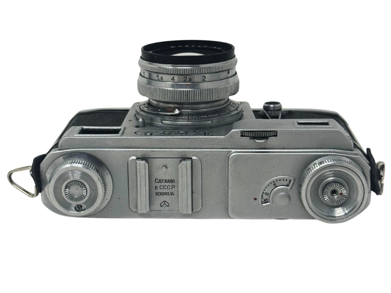 Kiev 4A w/ 53mm f/2 Jupiter-8M [8000036] - Film Camera