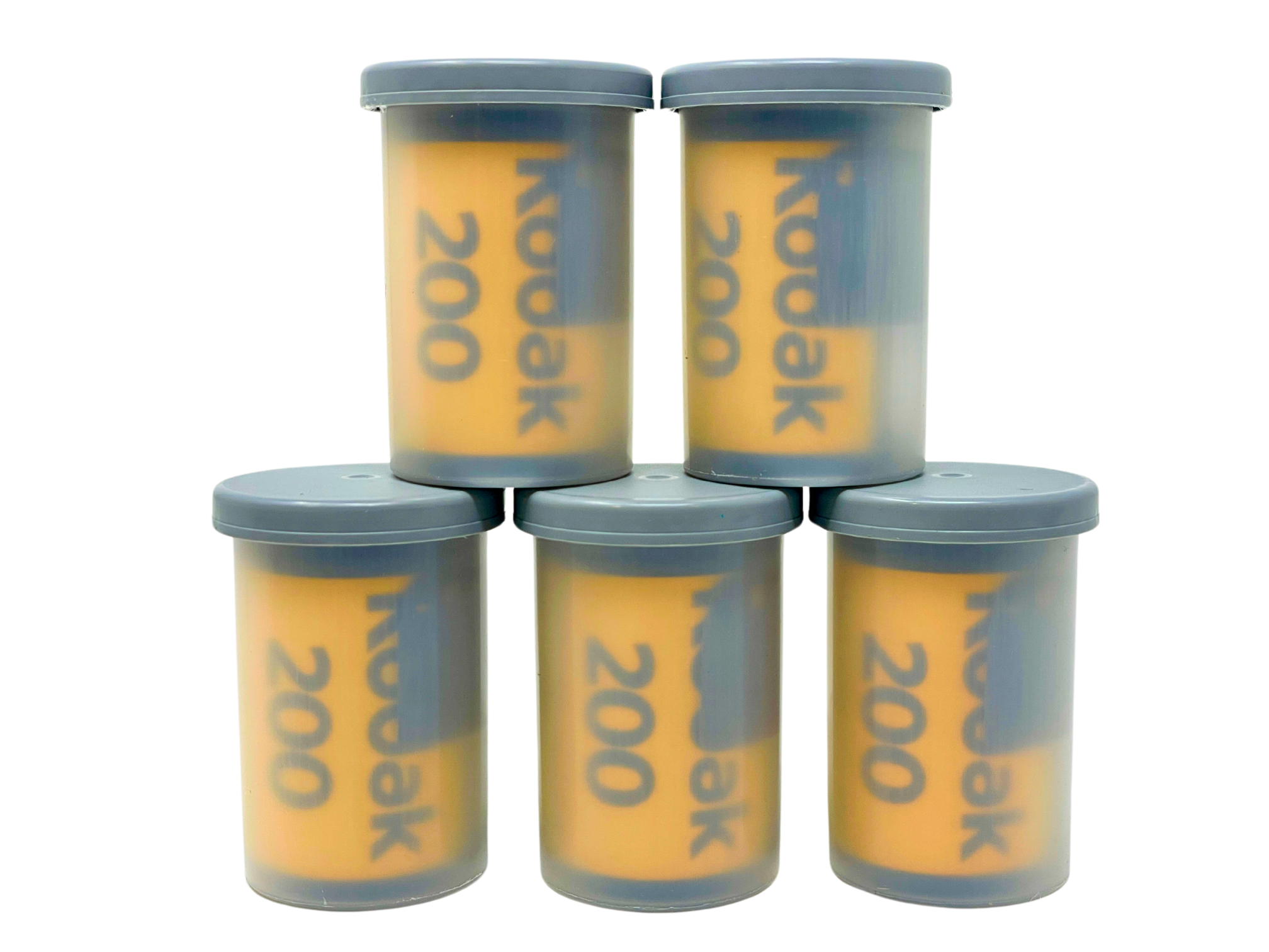 Kodak Gold 200 - 35mm Film - WITHOUT CARDBOARD PACKAGING - Bundle of 5 Rolls