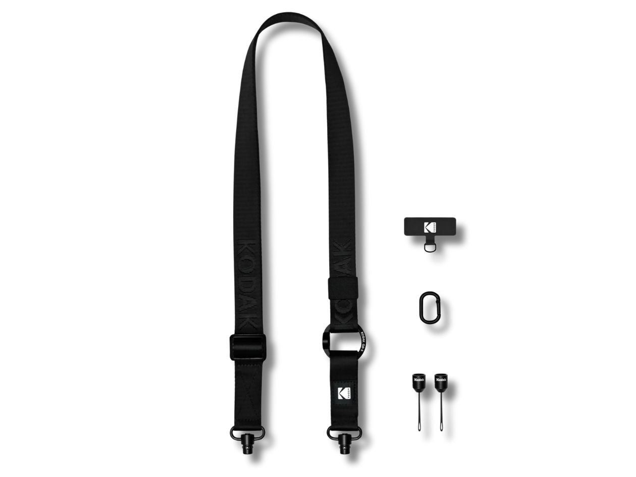 Kodak Multi-Purpose Camera Strap - Black - Flat Lay