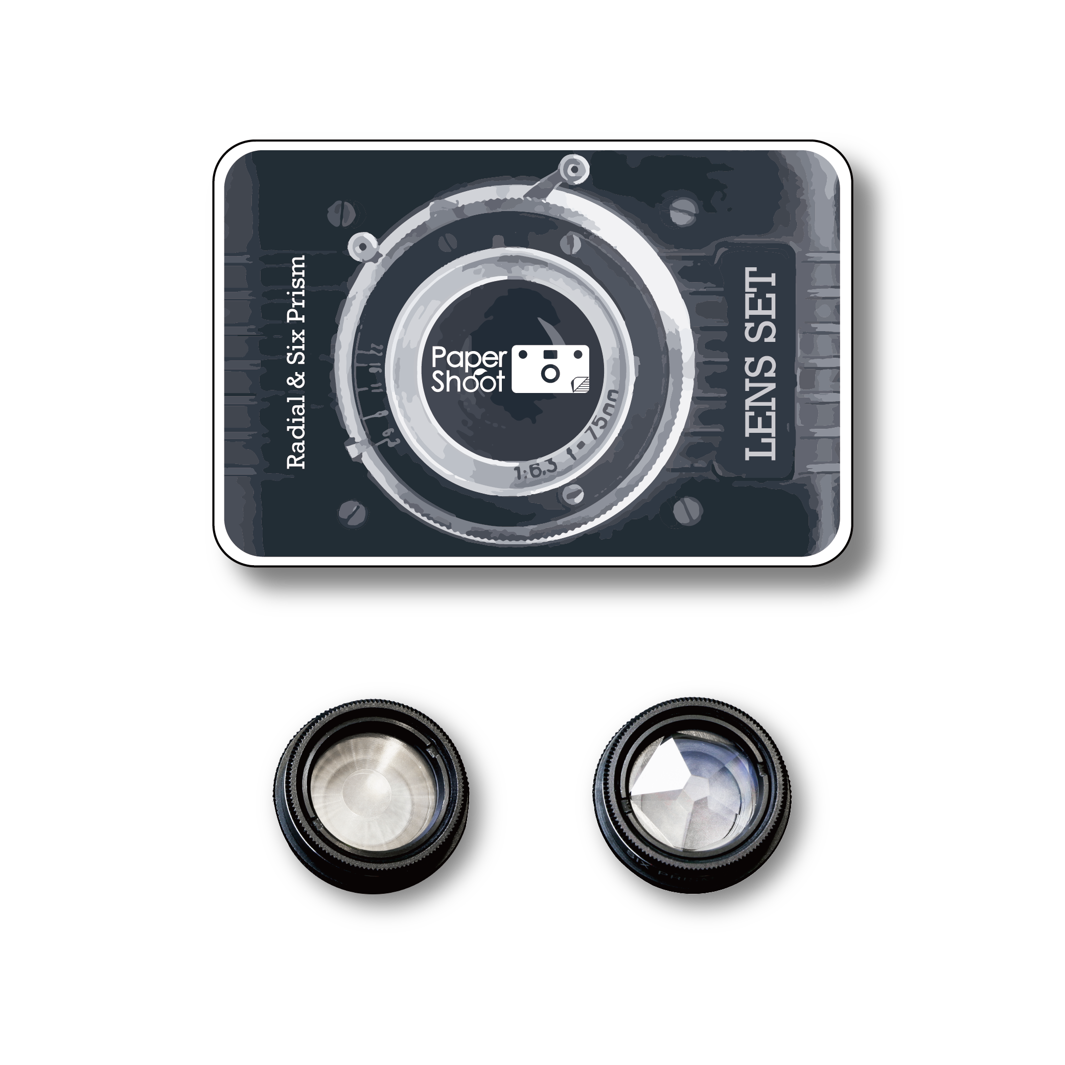 Effect Lens - Radial & Six Prism Lens Set / Radial & Kaleidoscope Lens