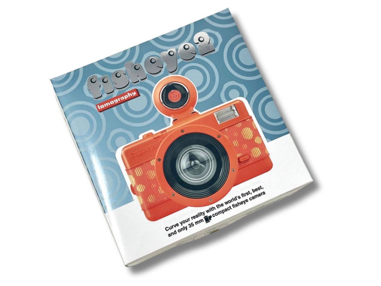 Lomography Fisheye 2 - 35mm Film Camera - Orange - Box