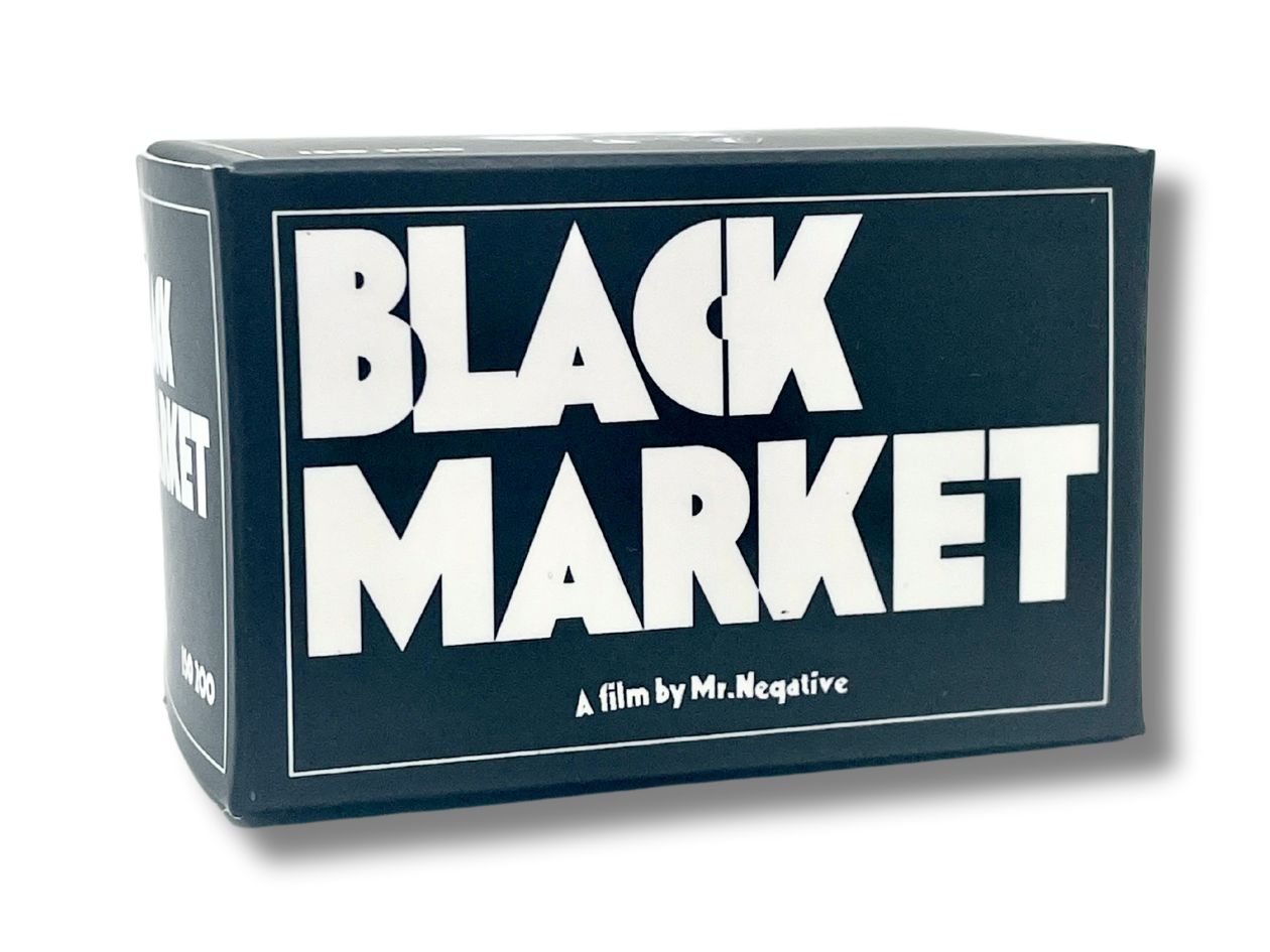 Mr Negative Black Market - 35mm Film - Front of Box