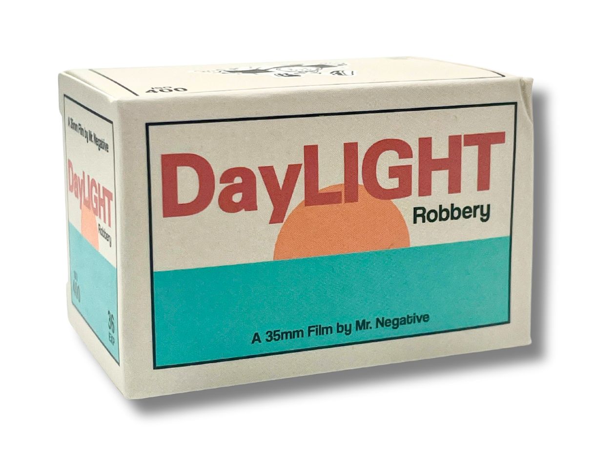 Mr Negative DayLIGHT Robbery - 35mm Film - Front of Box