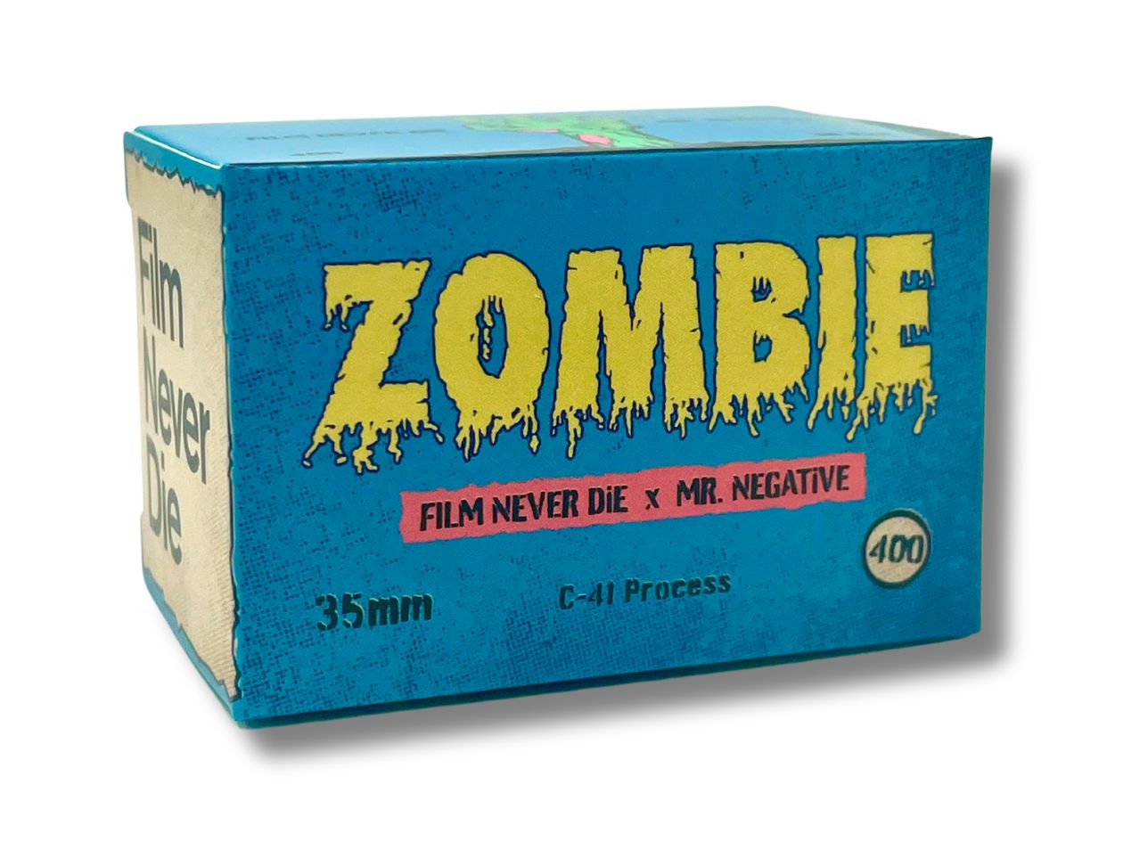 Mr Negative x Film Never Die Zombie - 35mm Film - Front of Box