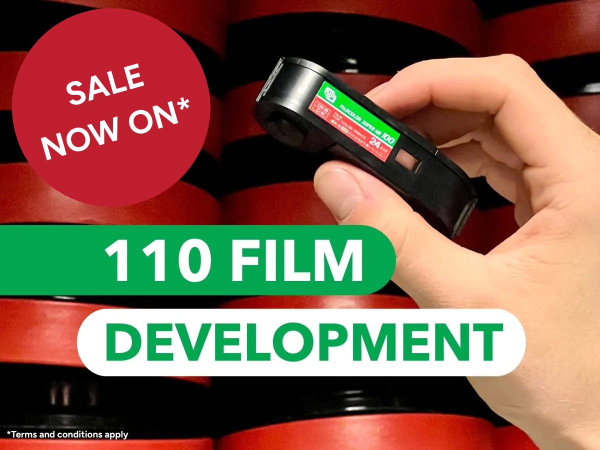 110 Film Development - with FREE tracked shipping to the lab